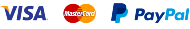 we accept all major credit cards & PayPal